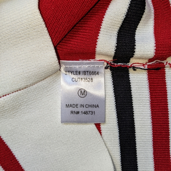 🌼 MIXOLOGY Sunday Stevens Americana Knit Crop Top, M NWT - Picture 5 of 6